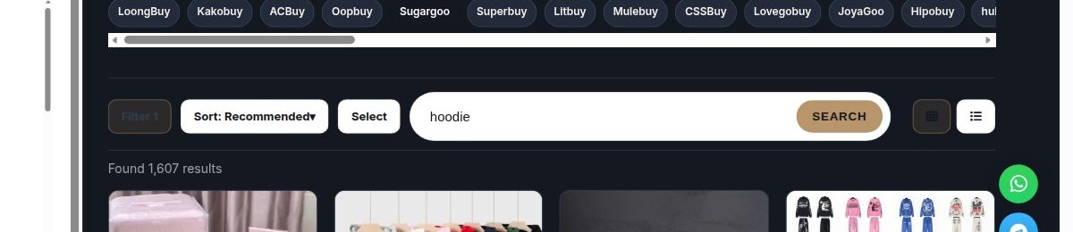 Hoodie-Suche im SugarGoo-Katalog auf w2clinks