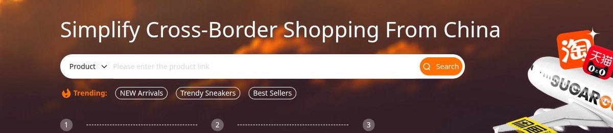 Offizielle SugarGoo-Paste-Leiste: Goods/shop's link or name und die drei Schritte darunter